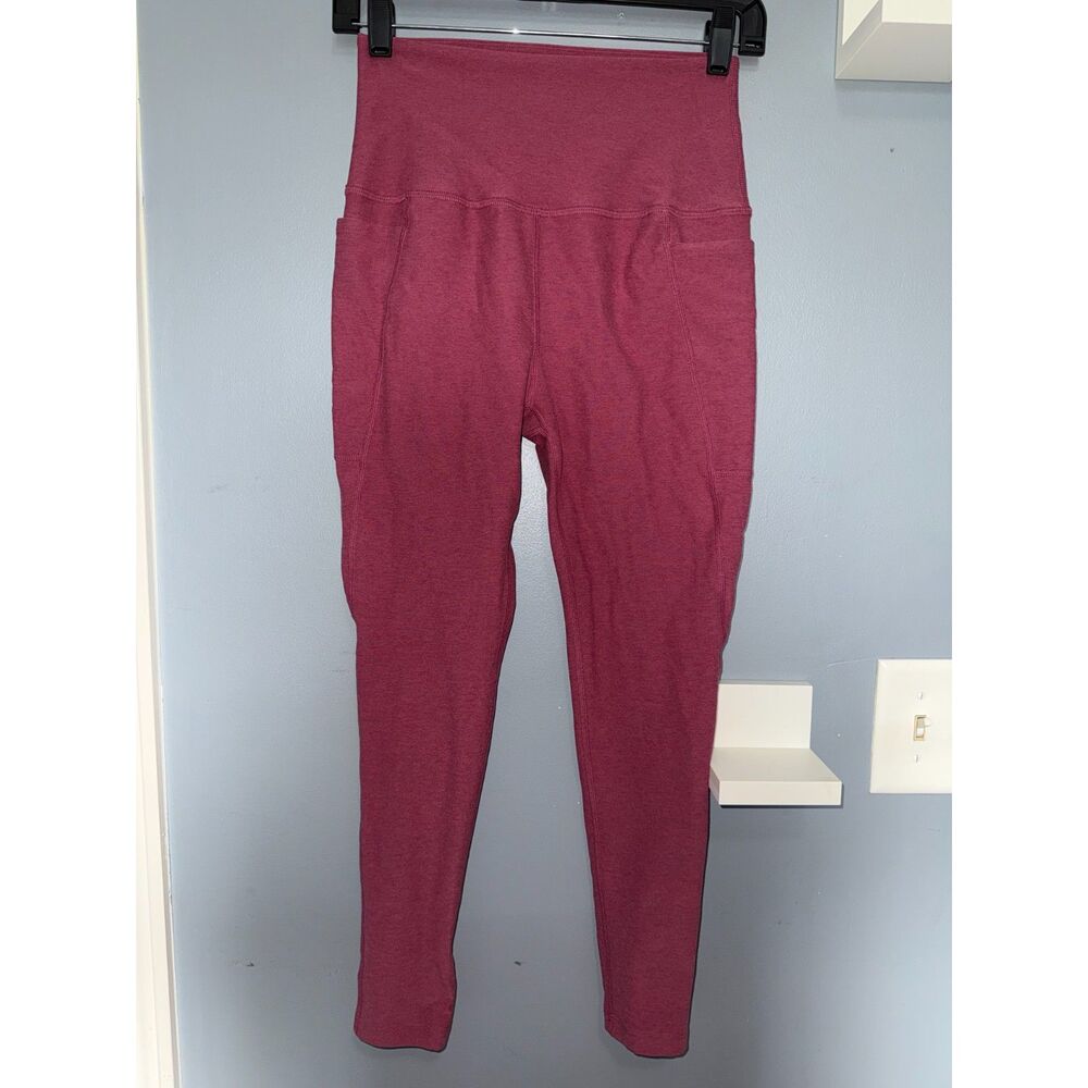 Beyond Yoga Spacedye Out Of Pocket Leggings in Smooth Mauve Heather | Size Large